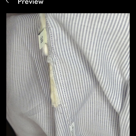 Striped blue and white shirt size 38. Size 6 in US size. - Picture 9 of 9